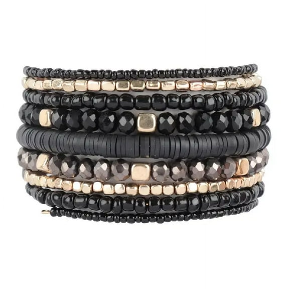 Koko Studio Coiled Fimo and Glass Crystal Bracelet