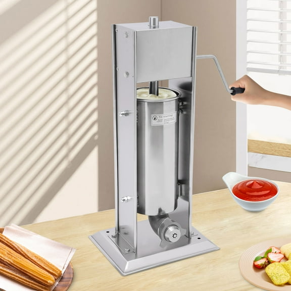 Heavy Duty 5L Commercial Electric Churro Maker Machine Restaurant 4 Nozzles for Bakeries, Cafeterias