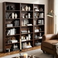 thumbnail image 5 of 71" Tall 6-Tier Bookshelf, Large Open Storage Bookcase, Freestanding Display Shelf for Living Room, Bedroom or Home Office, Brown, 5 of 9