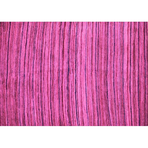 Ahgly Company Indoor Rectangle Abstract Pink Modern Area Rugs, 3' x 5'