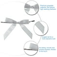 thumbnail image 3 of Unique Bargains 50Pcs Mini Ribbon Bow 3.5' Twist Tie Mini Fabric Satin Ribbon Flower Bows Craft DIY Sewing Bows Light Silver, 3 of 5