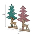 thumbnail image 2 of Felt Tree And Wooden Deer Decor - Set of 2, 2 of 3