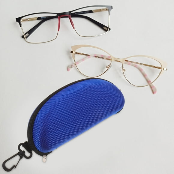 UPOUART 3Pack Convenient Eyeglasses Case Assorted Color EVA Bend and Break Prevention for Kids