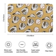 thumbnail image 3 of Yellow Baseball Items Pattern Bathroom Rugs Mat,Non Slip Microfiber Bathroom Rug,Rubber Backing,Soft Bathroom Mats for Bathroom Floor,Tub and Shower,17x27in(43x68cm), 3 of 5