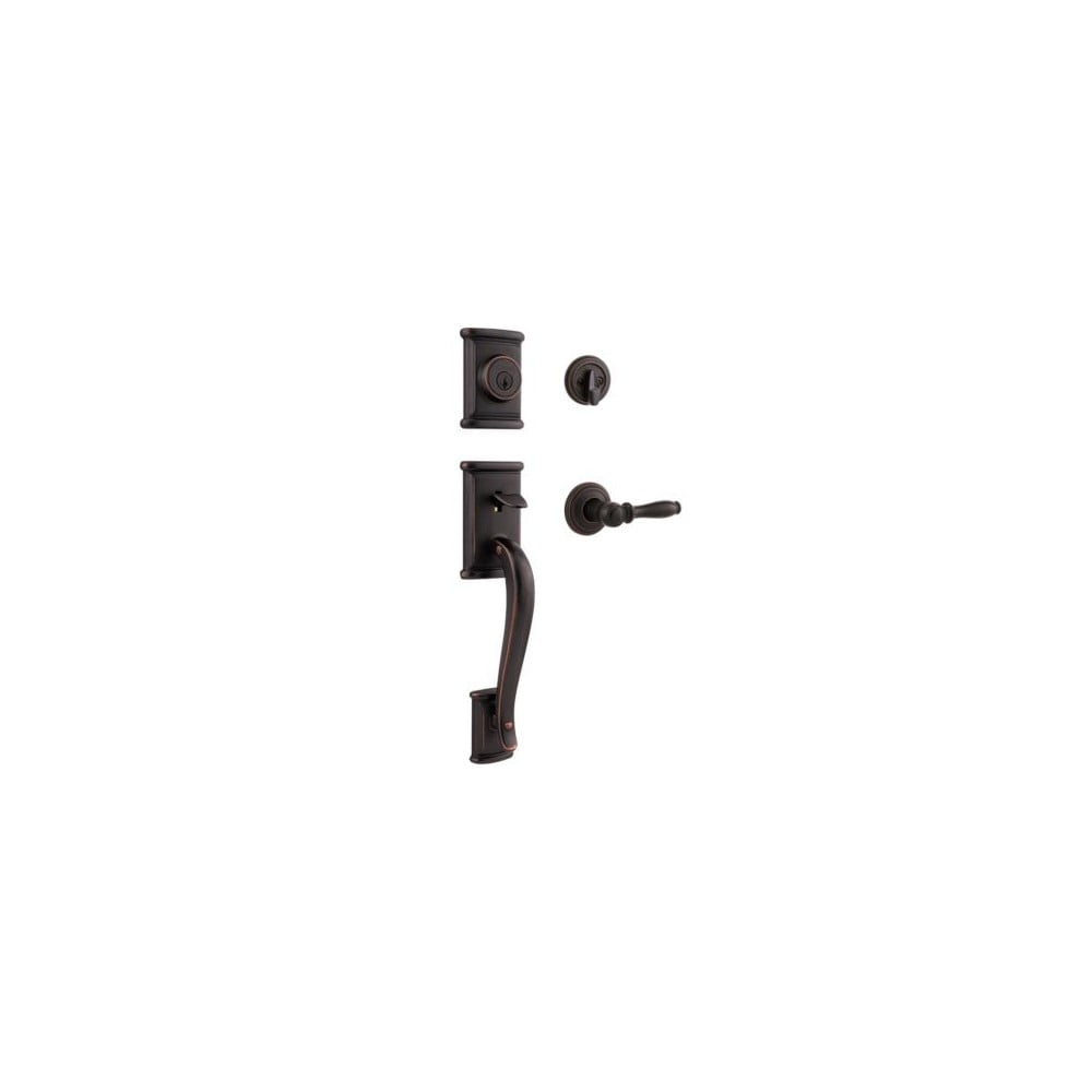 Photo 1 of (Used - Incomplete) Kwikset Venetian Bronze Ashfield Handleset