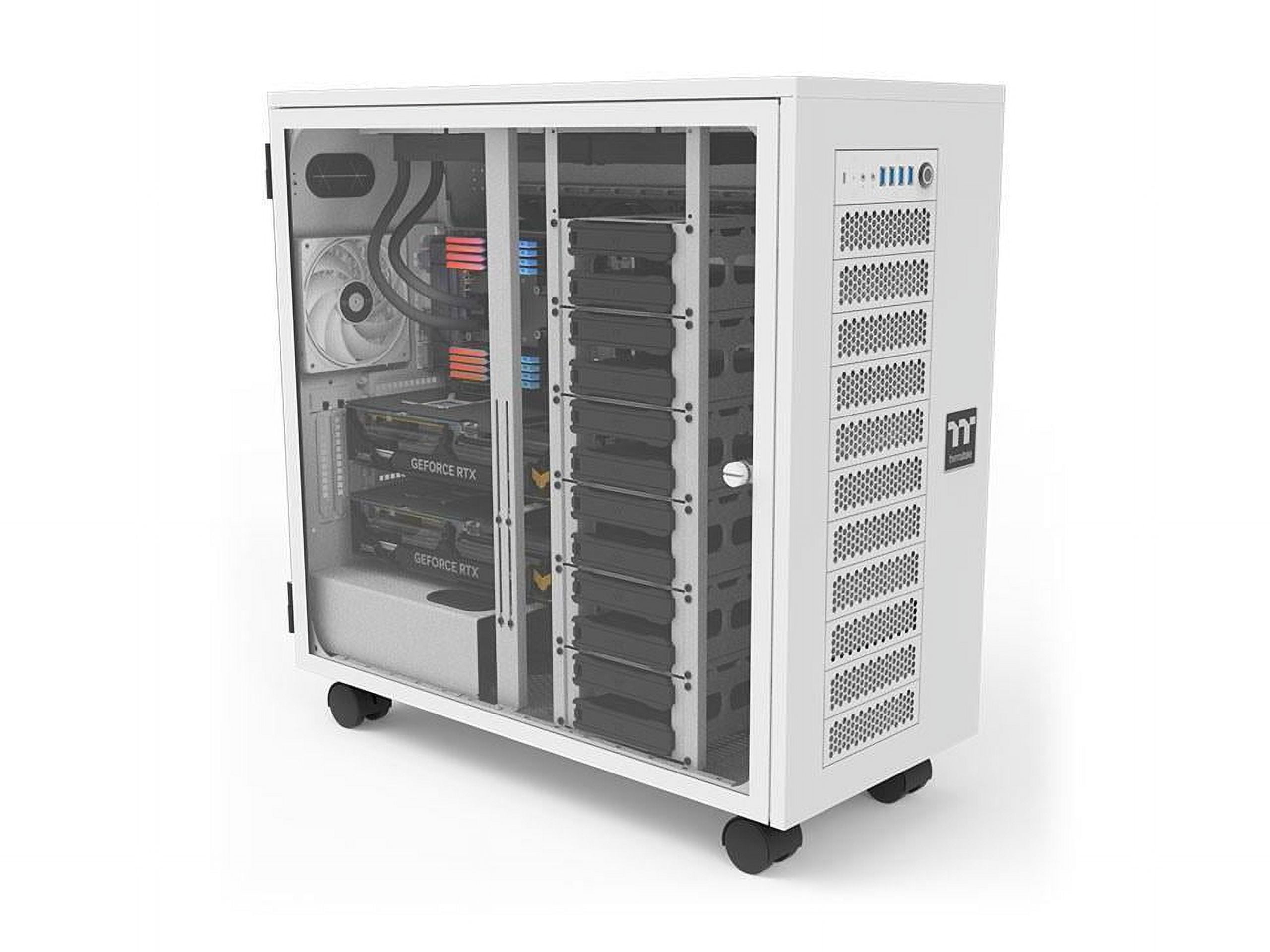 Thermaltake CA11B00F6WN00 AX700 TG Snow Super Tower Case White