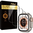 thumbnail image 3 of Ailun para Apple Watch Ultra 2/Ultra Protector de Pantalla [49 mm], Película de Vidrio Templado, Antiarañazos, Alta definición, Sensible al Tacto [Paquete de 3] [Transparente], 3 of 4
