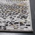 thumbnail image 3 of SAFAVIEH Amelia Jimmy Dot-Print Runner Rug, Charcoal/Gold, 2' x 8', 3 of 11