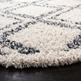 thumbnail image 4 of SAFAVIEH Pro Lux Emmeline Geometric Shag Area Rug, Cream/Blue, 6'7" x 6'7" Round, 4 of 11