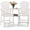 Pure White, variant on MUCHENGHY HDPE Tall Adirondack Chair Set of 2 w/ Connecting Table, Balcony Bar Stools, Gray