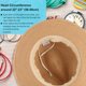 thumbnail image 5 of Women Straw Panama Hat Travel Fedora Beach Sun Hat Summer Wide Brim Straw Roll up Hat UPF 50+, 5 of 5