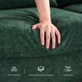 thumbnail image 2 of BLAZANT 90 Inch Sofa Couch, 3 Seater Couches with Deep Seats, Modern 3-Seat Sofa for Living Room Apartment Lounge, Detachable Sofa Cover, Green, 2 of 8