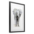 thumbnail image 3 of Stupell Industries Baby Elephant Simple Black Framed Print Under Glass design by Elena Markelova, 20 x 14, 3 of 10