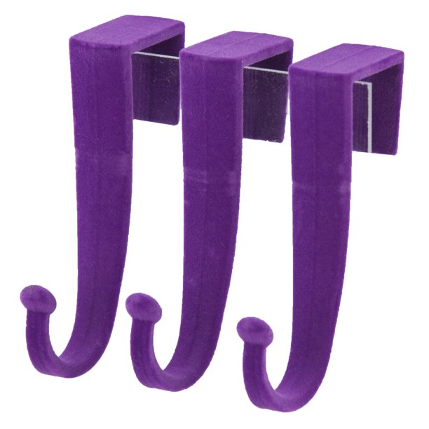 Home Basics Brights Collection NonSlip Velvet over The Door Hook