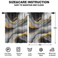 thumbnail image 2 of Blackout Kids Curtains,Black White and Gold Marble Childrens Insulated Curtains Set Of 2,Bedroom Essentials,Toddler Room Decor 42x54in(106x137cm), 2 of 4