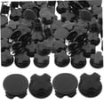 thumbnail image 4 of FUTUREORYY 100pcs Circular Pipe Plug Round End Cap Plastic for General Users Furniture, 4 of 8