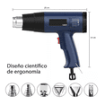 thumbnail image 2 of Pistola De Calor 2000w Temperatura Regulable 10pz Lab.G, Azul Oscuro, 2 of 5