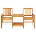 thumbnail image 3 of Set de mesa y sillón VidaXL para patio, balcón, madera de acacia, 3 of 9