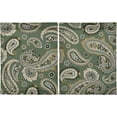 thumbnail image 2 of Coolnut Paisley Floral Kitchen Curtains 2 Panels, UV Protected Tier Curtains Half Window Curtains Kitchen Tiers for Guest Room Bathroom Sink Laundry Room Basement,24 x 27 Inch, 2 of 6