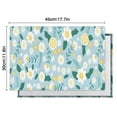 thumbnail image 6 of Pioneer Flower Floral Print Pattern Summer Placemats Table Placemats Set Of 4-Linen Kitchen Washable Placemats Table Mats 12x18 Inch Non-Slip Heat Resistant, 6 of 6