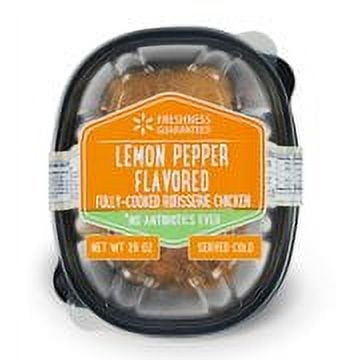 Freshness Guaranteed Rotisserie Chicken, Lemon Pepper, Cooked Ready to Serve