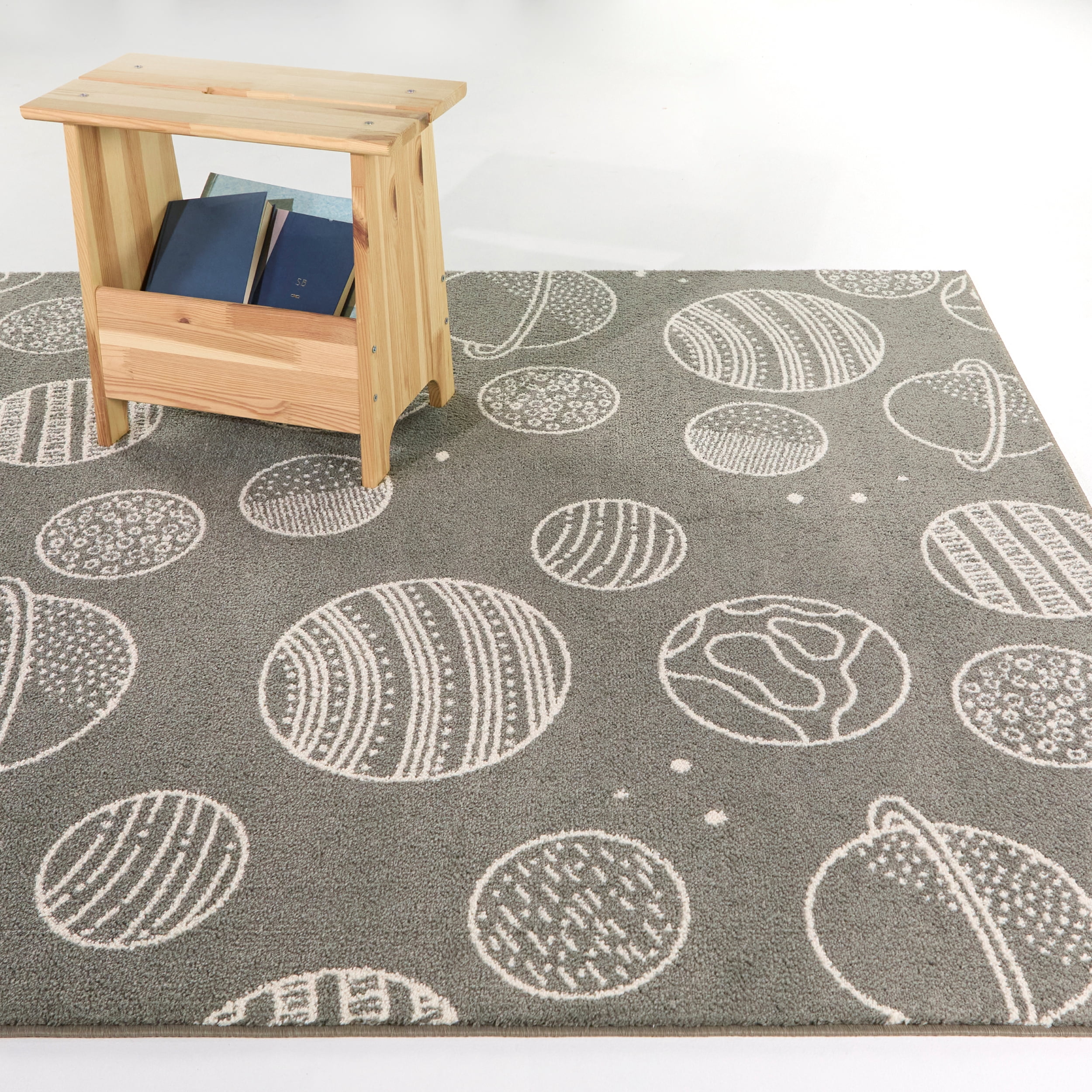 Mainstays Grey Space Indoor Area Rug, 7 ft 10 in x 10 ft