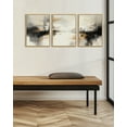 thumbnail image 5 of SHENIFY Black Gray Abstract Landscape Wall Art Brown Tan Neutral Minimalist Modern Decor Artwork Prints Rustic Office Bedroom 12x16in3pcs Natural Framed, 5 of 7