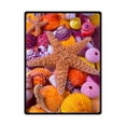 thumbnail image 1 of RYLABLUE Starfish Polaire Couverture Jeter Couverture 58x80 Pouces, 1 of 1