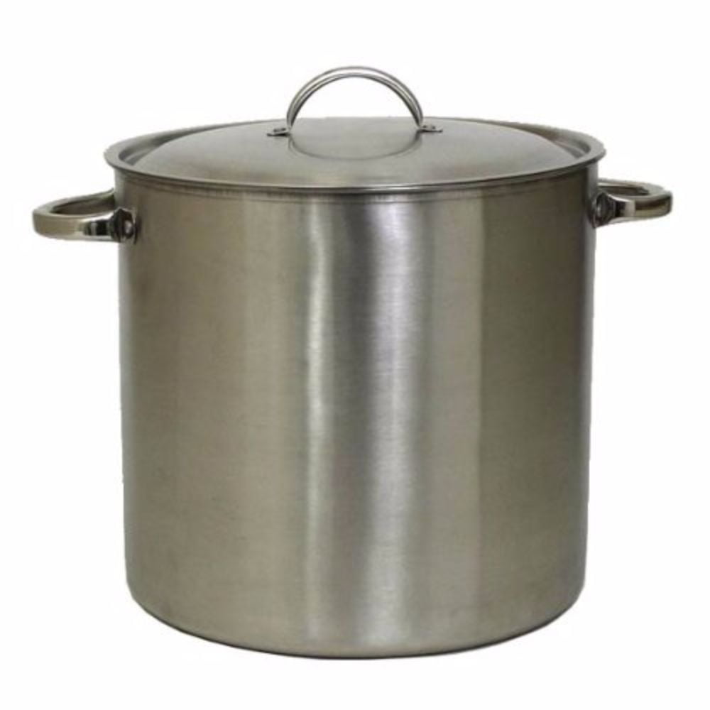 Stainless Steel Kettle with Handles and Lid 7.5 Gallon