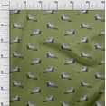 thumbnail image 2 of oneOone Viscose Jersey Fabric Branch & Bird Block Print Fabric BTY 60 Inch Wide, 2 of 4