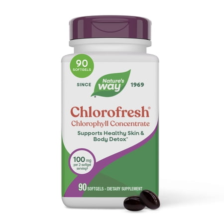 ネイチャーズウェイ クロロフレッシュ 50mg ソフトジェル 90粒 Nature's Way Chlorofresh サプリ グリーンフード