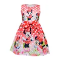 thumbnail image 1 of Vestido de princesa de Minnie Mouse para niños y niñas, ropa sin mangas, con lazo rosa, para fiesta de cumpleaños y Navidad, 2024, 1 of 5