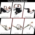 thumbnail image 2 of QueipA AB Fitness Crunch, Portable Abdominal Machine Workout Exerciser for Core Strength, Muscle Training, Sit Up AB Trainer for Home, Office, Gym，Black, 2 of 18