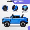thumbnail image 3 of RAM 1500 Ride On Car for Kids, 12V Powered Ride On Truck w/ Remote Control, 4 Wheel Suspension, Bluetooth, Lights, Electric Cars for 3-6 Yrs, 3 of 12