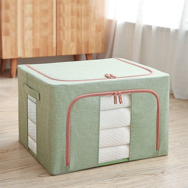Oxford Fabric Storage Box with Steel Frame for Clothes Bed Sheets 