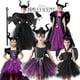 thumbnail image 2 of Disfraz de maléfica de Disney para niñas, vestido de Halloween, elegante bautizo, Glam Gownprom, Cosplay para niños, ropa de bruja de Reina demonio, 2 of 5