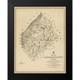 thumbnail image 2 of Michie 15x18 Black Modern Framed Museum Art Print Titled - Rappahannock County Virginia - Michie 1866, 2 of 5