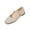 9# Beige, variant on Ballet Flats for Women Slip On Square Toe Formal Wedding Flats Shoes with Low Arch Fashion Soft Sole Loafers Canvas Retro Shoes Orange 40