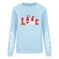thumbnail image 3 of Womens Valentines Sweatshirt Crew Neck LOVE Letter Print Hoodies Fleece Long Sleeve Shirts Casual Loose Pullover Tops Warm Tops Romantic Hoodie Cute Sweet Gift Shirts Fall Winter Outfits, 3 of 3