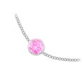 thumbnail image 2 of Created Pink Sapphires Necklace on 14K White Gold Bezel Set 75.00 ct.tw, 2 of 8