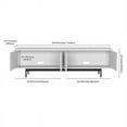 thumbnail image 2 of Henn&Hart 69.5" White MDF/Metal TV Stand, 2 of 8