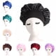 thumbnail image 1 of Gorro de dormir de satén liso para mujer, gorro de dormir de noche, gorro para el cuidado del cabello, gorro de dormir unisex para hombre y mujer, 1 of 5