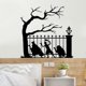 thumbnail image 5 of Etiqueta de del para la etiqueta engomada decorativa autoadhesiva de Halloween del club Soledad Pegatina de pared de PVC Negro, 5 of 10