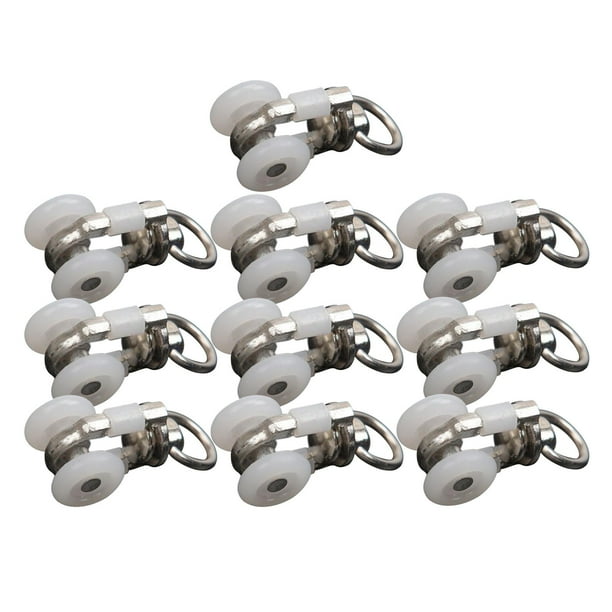 10x Rieles para cortinas, poleas, deslizadores, rieles para cortinas, toboganes deslizantes estilo A