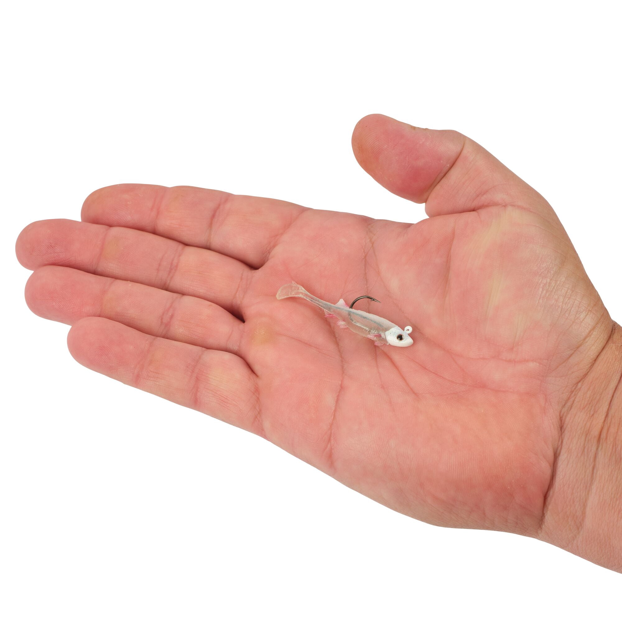 Berkley PowerBait® Minnotator, 2 in, Pre-Rigged Baits, HD White Shiner (2 Count)