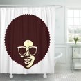 thumbnail image 1 of Cortina de ducha ABPHQTO Funk Funky Cool Hombre Africano Afro Peinado 165x180 cm, 1 of 2