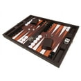 thumbnail image 6 of Silverman & Co. 13-inch Premium Backgammon Set - Travel Size - Dark Brown, 6 of 12