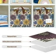 thumbnail image 4 of Yayeee Foldable Storage Basket for Shelves with Handles Set of 2 Waterproof Cloth Bins, Blue Flowers, 4 of 7