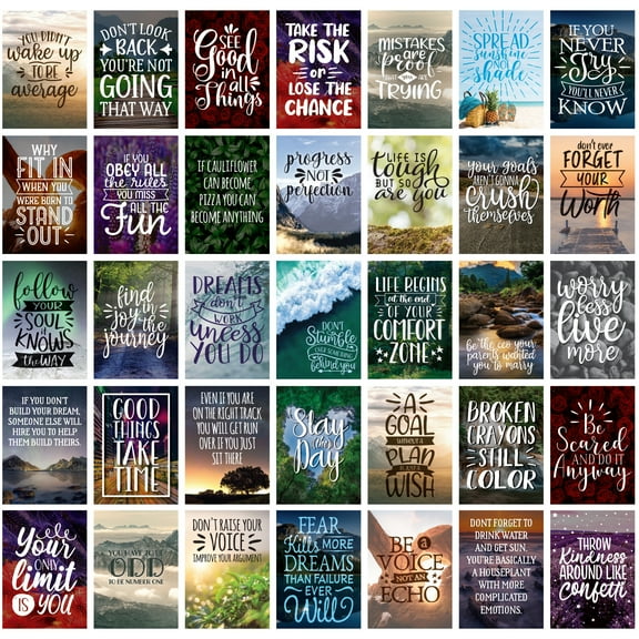 Motivational Cards: Set of 100 Inspirational, Kindness, Motivational and Quote Cards. Business Card Size (Photography)