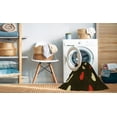 thumbnail image 2 of Ahgly Company Machine Washable Indoor Round Transitional Black Brown Area Rugs, 7' Round, 2 of 7